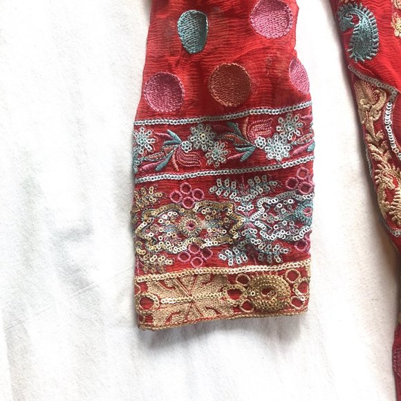 Indian-inspired Red Tunic - Picture 2 of 6